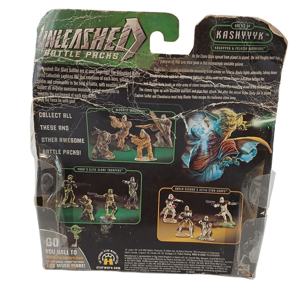 Star Wars Unleashed Battle Packs Lot of 3 Sith Kashyyyk Jedi Order Damaged Box - Picture 9 of 16